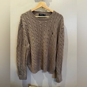 Ralph Lauren Cable Knit Sweater - Tan